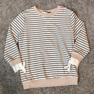 Preppy Stripe Crewneck